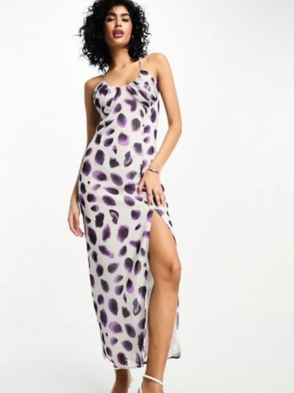 NWT Vila Cami Maxi Dress Women's Size 34 EU / XS (US sizing) Animal Print Party
